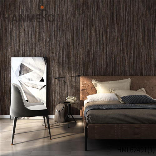 HANMERO PVC Pastoral Leather Flocking Top Grade Church 0.53*10M designer wallpaper for home