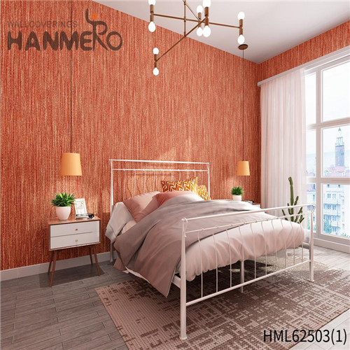 HANMERO Top Grade PVC Leather 0.53*10M nice wallpaper for home Church Flocking Pastoral