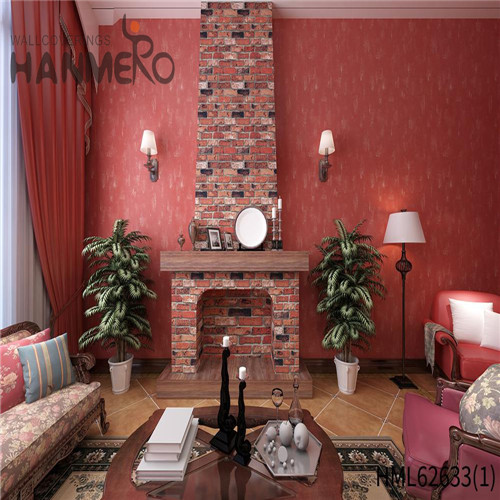 HANMERO 0.53*10M Cheap Leather Technology Classic TV Background PVC latest wallpaper