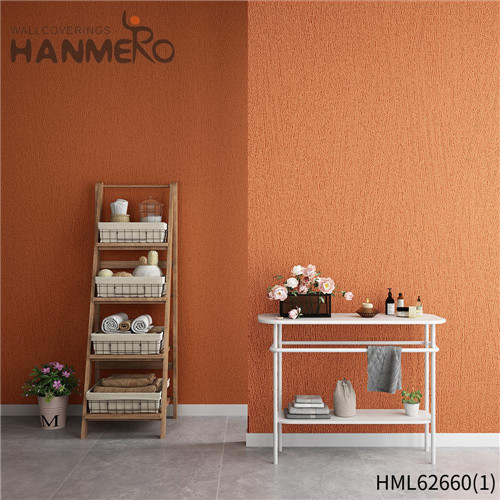 HANMERO Cheap PVC 0.53*10M prepasted wallpaper for sale Classic TV Background Leather Technology