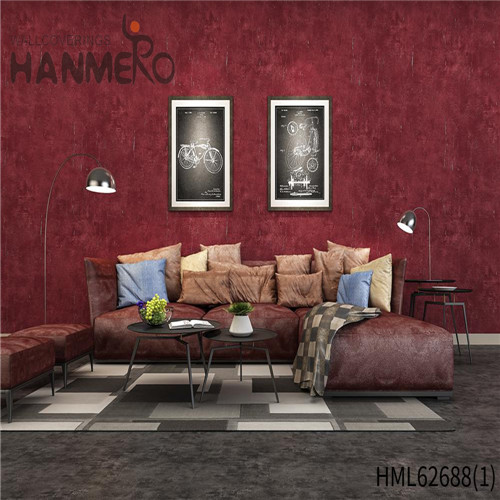 HANMERO black wallpaper decor Cheap Leather Technology Classic TV Background 0.53*10M PVC