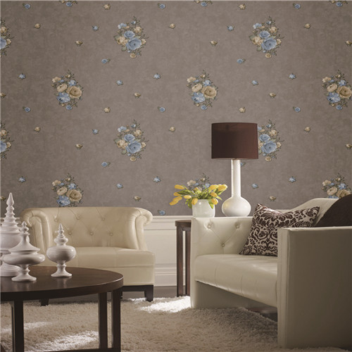 HANMERO PVC Dealer 0.53*10M Deep Embossed European Restaurants Flowers home wallpaper collection