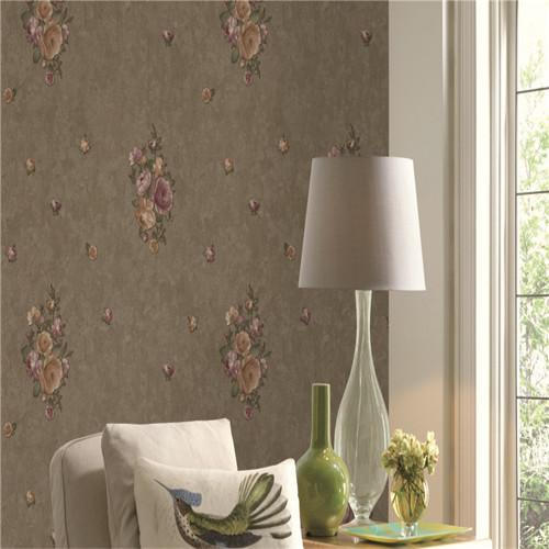 HANMERO PVC Dealer Flowers 0.53*10M European Restaurants Deep Embossed wallpaper vendors