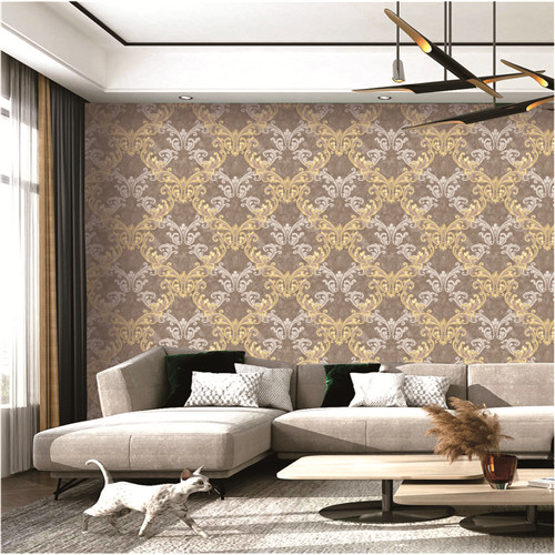 HANMERO PVC Unique Flowers Deep Embossed Classic wallpaper books 0.53*10M Hallways