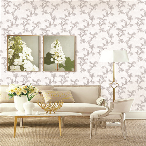 HANMERO 0.53*10M Unique Flowers Deep Embossed Classic Hallways PVC wallpaper for room decoration