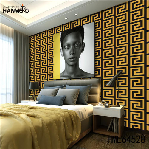 HANMERO bathroom wallpaper 3D Leather Deep Embossed European House 0.53M PVC