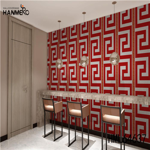 HANMERO PVC SGS.CE Certificate Geometric 0.53M European Photo studio Technology wallpaper collection