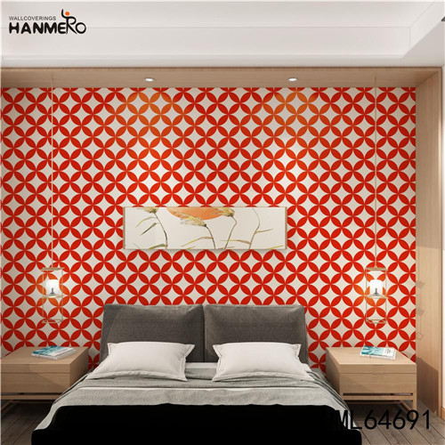 HANMERO bedroom wallpaper online SGS.CE Certificate Geometric Technology European Photo studio 0.53M PVC