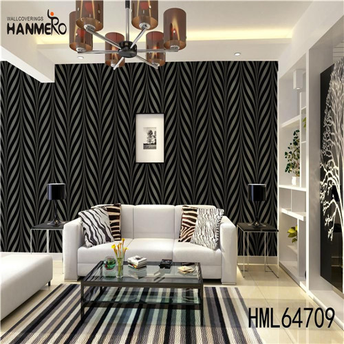 HANMERO PVC Professional Supplier Geometric house wallpaper Classic Kitchen 0.53M Deep Embossed
