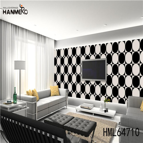 HANMERO PVC Professional Supplier Geometric Deep Embossed cheap wallpaper Kitchen 0.53M Classic