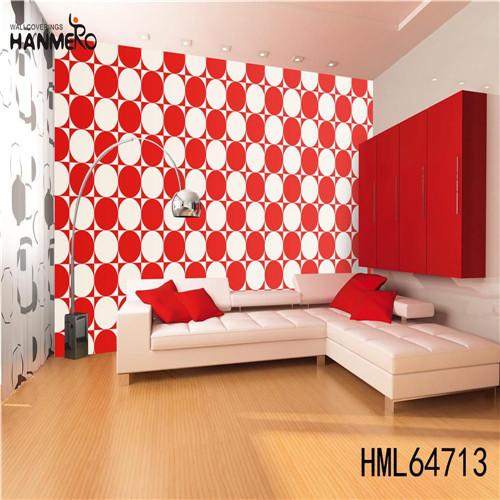 HANMERO 0.53M Professional Supplier Geometric Deep Embossed Classic Kitchen PVC border wallpaper