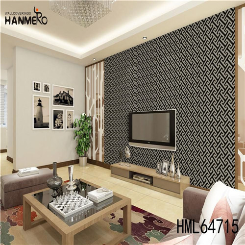 HANMERO PVC Professional Supplier 0.53M Deep Embossed Classic Kitchen Geometric wallpaper designer