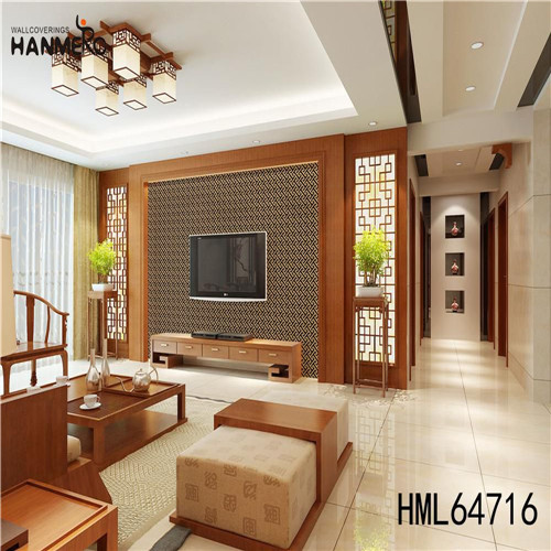 HANMERO PVC Professional Supplier Geometric 0.53M Classic Kitchen Deep Embossed wall covering