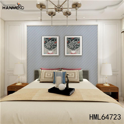 HANMERO PVC Professional Supplier Geometric Deep Embossed Kitchen Classic 0.53M commercial wallpaper