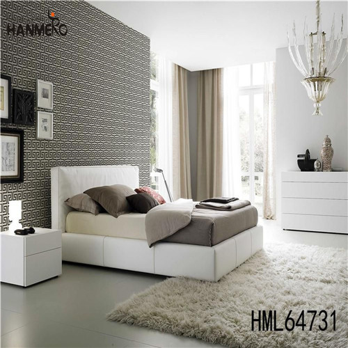 HANMERO Geometric Professional Supplier PVC Deep Embossed Classic Kitchen 0.53M designer bedroom wallpaper