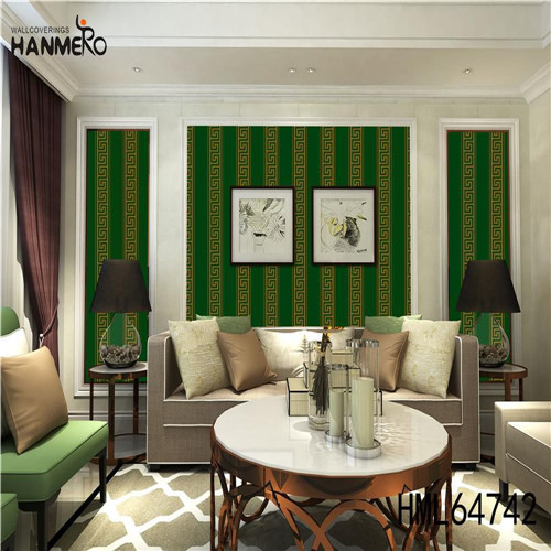 HANMERO Professional Supplier Kitchen 0.53M wallpaper decoration for bedroom Classic PVC Geometric Deep Embossed