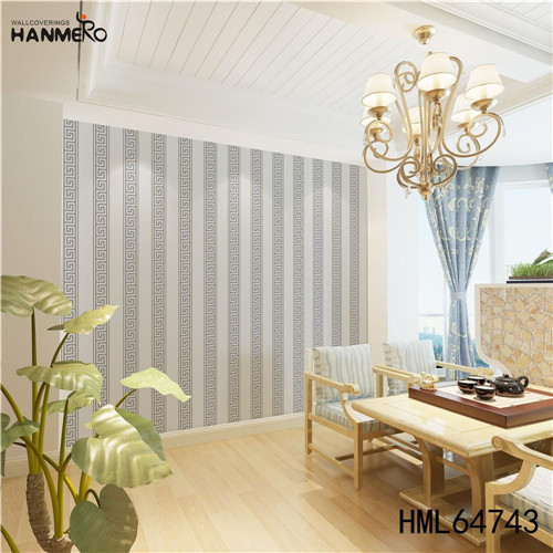 HANMERO Professional Supplier PVC Kitchen 0.53M buy wallpaper border Geometric Deep Embossed Classic