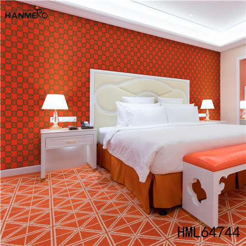 HANMERO Professional Supplier PVC Geometric Kitchen 0.53M wallpapers for rooms designs Classic Deep Embossed