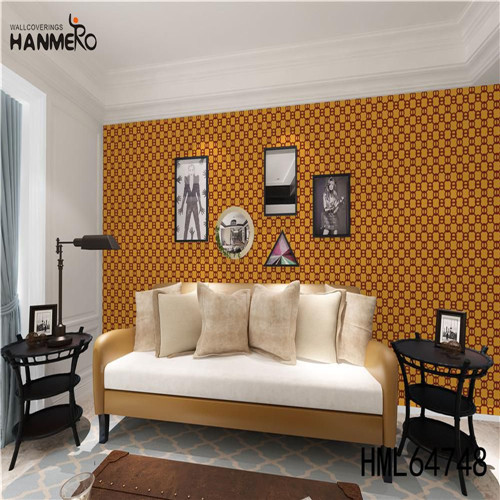 HANMERO Professional Supplier PVC Classic Kitchen 0.53M interior decor wallpaper Geometric Deep Embossed