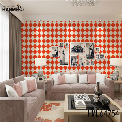 HANMERO Professional Supplier Geometric PVC Deep Embossed Classic Kitchen 0.53M cheap wallpaper for home