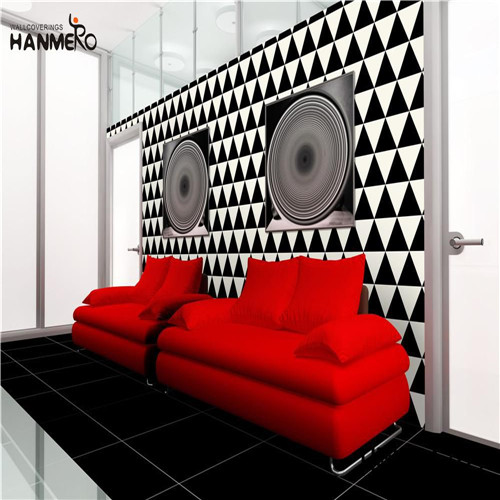 HANMERO damask wallpaper for sale Professional Supplier Geometric Deep Embossed Classic Kitchen 0.53M PVC