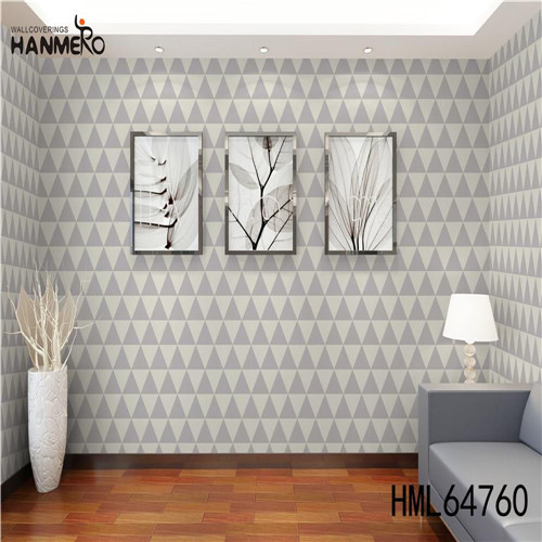 HANMERO in store wallpaper Professional Supplier Geometric Deep Embossed Classic Kitchen 0.53M PVC