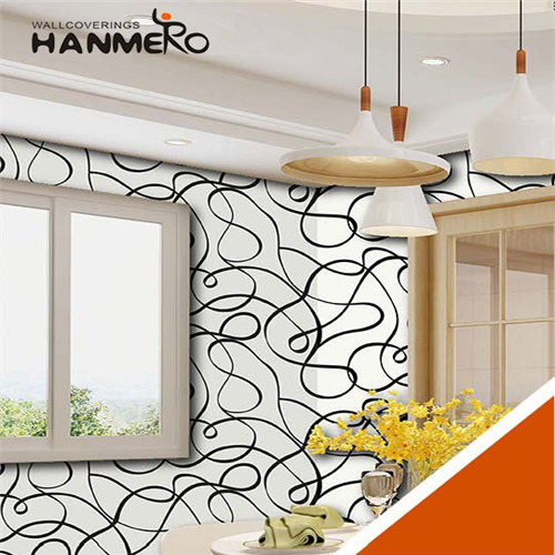 HANMERO PVC Manufacturer Geometric Bronzing European Sofa background 0.53M border wallpaper