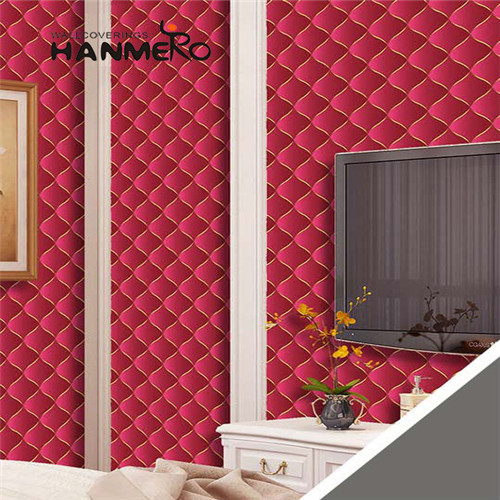 HANMERO PVC gray wallpaper patterns Geometric Bronzing European Sofa background 0.53M Manufacturer