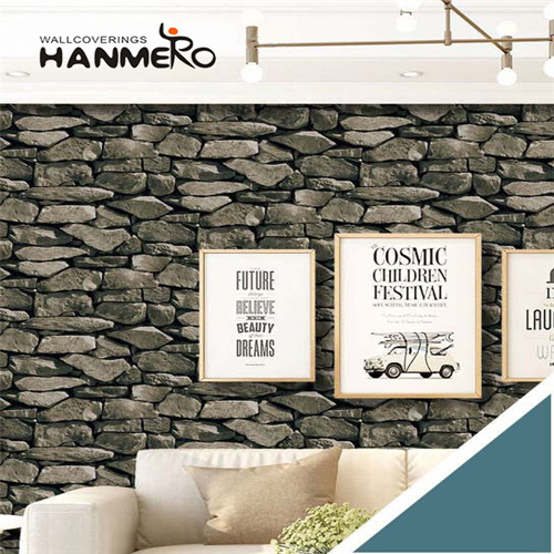 HANMERO PVC Manufacturer Geometric Bronzing European where to shop for wallpaper 0.53M Sofa background