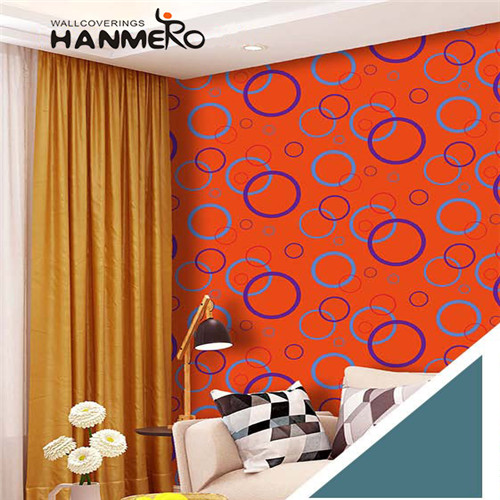 HANMERO 0.53M Manufacturer Geometric Bronzing European Sofa background PVC wallpapers for home online