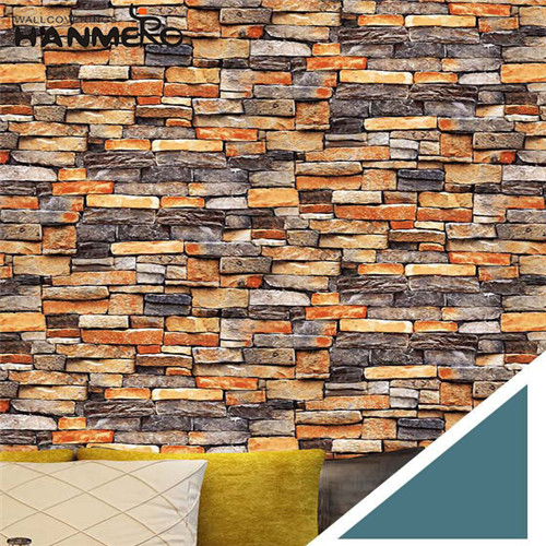 HANMERO PVC 0.53M Geometric Bronzing European Sofa background Manufacturer the house wallpaper