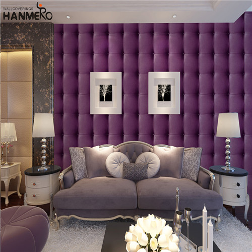 HANMERO PVC purchase wallpaper Geometric Flocking Modern Restaurants 0.53M Decor