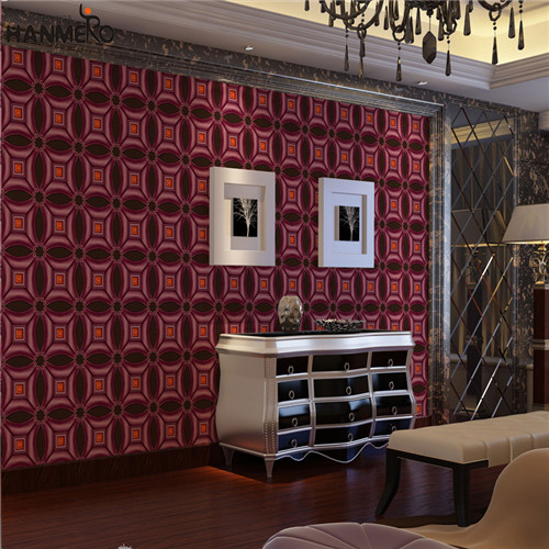 HANMERO PVC Decor wallpaper photos Flocking Modern Restaurants 0.53M Geometric