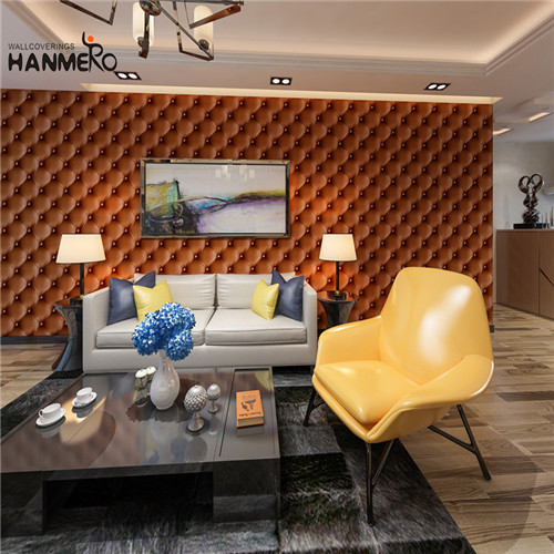 HANMERO PVC Decor Geometric wallpaper of wall Modern Restaurants 0.53M Flocking