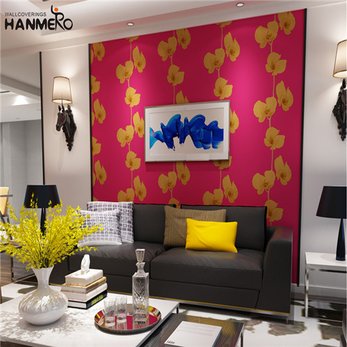 HANMERO PVC Decor Geometric Flocking Modern Restaurants unique designer wallpaper 0.53M