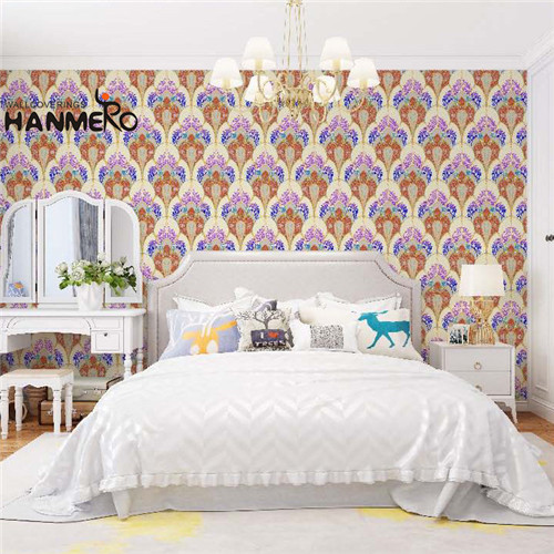 HANMERO PVC High Quality 0.53M Technology Chinese Style Lounge rooms Flowers wall decorative papers