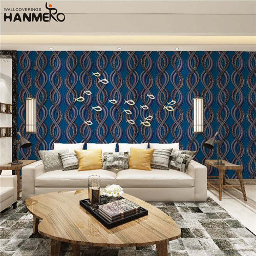 HANMERO PVC High Quality Flowers Technology 0.53M Lounge rooms Chinese Style paper decoration for wall