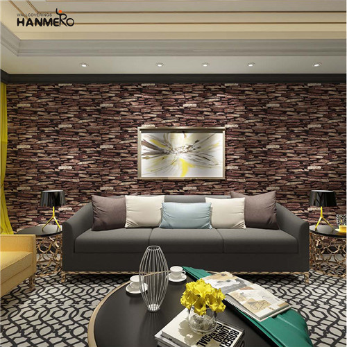 HANMERO PVC Study Room Flowers Deep Embossed European Top Grade 0.53M design house designer wallpaper