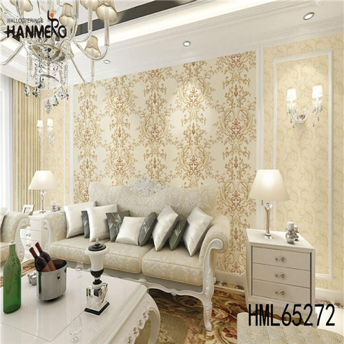 HANMERO PVC Decor Flowers Bronzing Modern Bed Room 0.53*10M room wallpaper