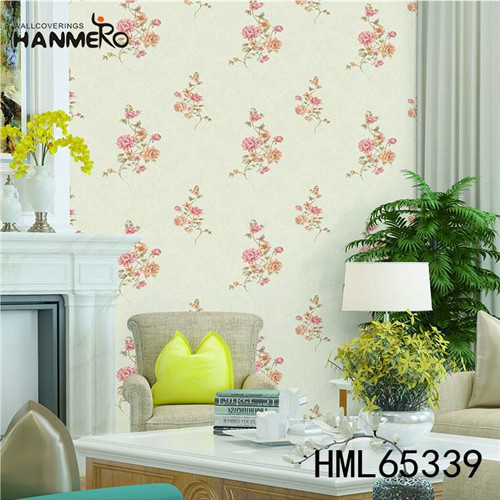 HANMERO PVC Seller designer wallpaper borders Flocking Classic Home Wall 0.53*10M Flowers