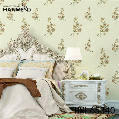 HANMERO PVC Seller Flowers removable wallpaper Classic Home Wall 0.53*10M Flocking