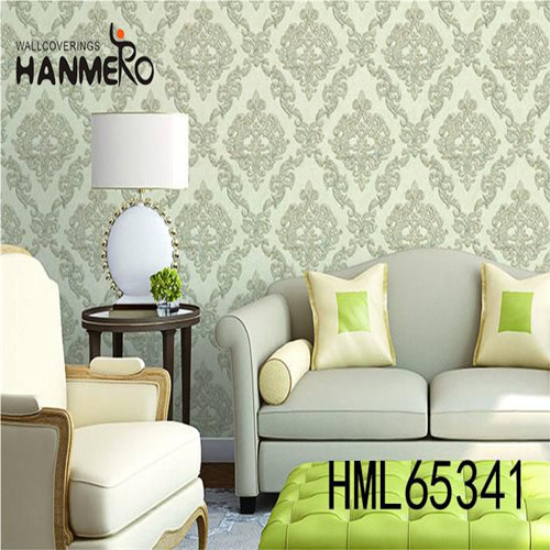 HANMERO PVC Seller Flowers Flocking room decoration wallpaper Home Wall 0.53*10M Classic