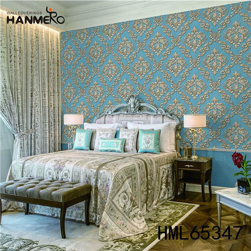 HANMERO PVC 0.53*10M Flowers Flocking Classic Home Wall Seller shop for wallpaper online