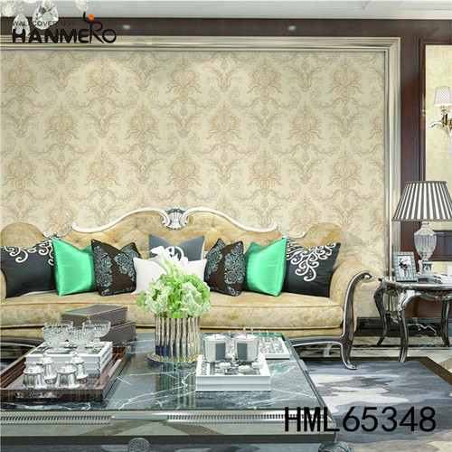 HANMERO PVC Seller 0.53*10M Flocking Classic Home Wall Flowers wallpaper for shop walls