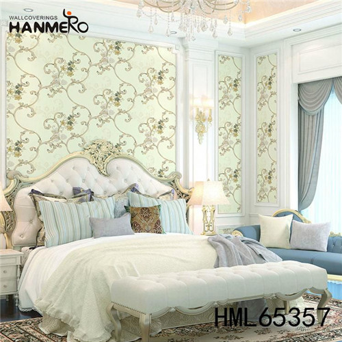 HANMERO PVC Home Wall Flowers Flocking Classic Seller 0.53*10M wallpaper pattern for home