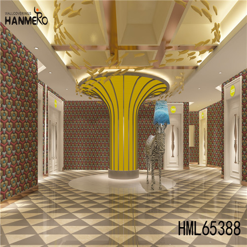 HANMERO PVC Theatres Geometric Deep Embossed European Hot Sex 0.53*10M wallpaper in house