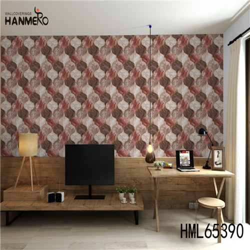 HANMERO PVC Hot Sex Geometric Theatres European Deep Embossed 0.53*10M gray wallpaper patterns