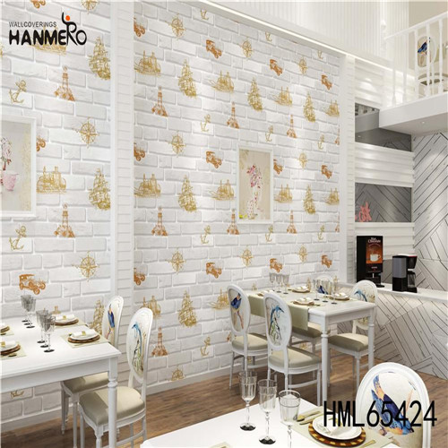 HANMERO PVC SGS.CE Certificate Landscape Bronzing Modern wallpaper for bedroom 0.53*10M Home Wall