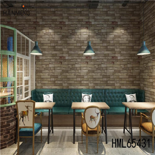 HANMERO PVC 0.53*10M Landscape Bronzing Modern Home Wall SGS.CE Certificate room wallpaper design