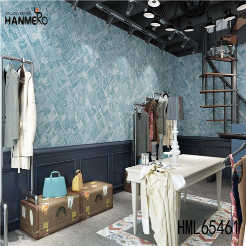 HANMERO SGS.CE Certificate PVC Landscape 0.53*10M wallpaper in living room Home Wall Bronzing Modern